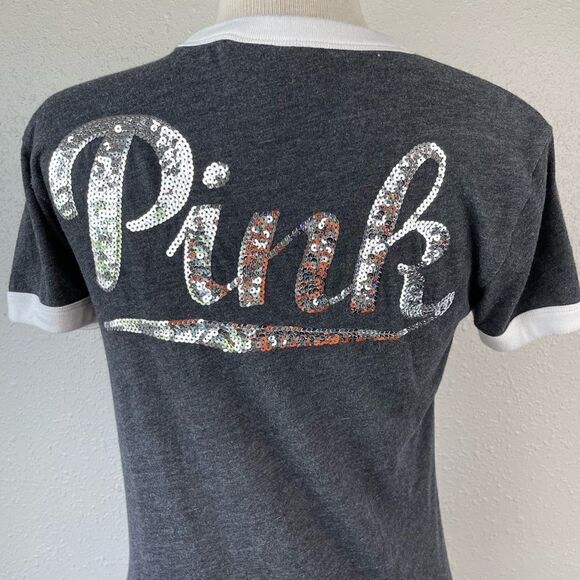 Pink Sequined T-Shirt Size S EUC - Picture 6 of 8